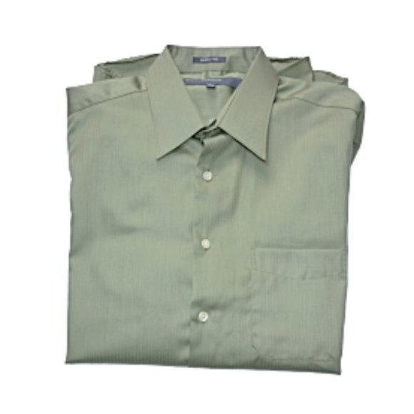 Perry Ellis Portfolio Sage Green Wrinkle-Resistant - Picture 2 of 4